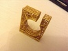 LOFF - wire cubic ring and pendant 1 3d printed Add a caption...