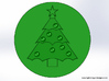 Christmas Tree  Wax Seal 3d printed This is what the seal on your envelope will look like