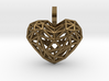 Heart Pendant - Wireframe 3d printed 
