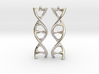 DNA Earring 3d printed 
