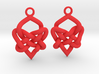 Celtic Heart Knot Earring 3d printed 