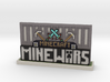 MineWars Logo Desktop Trinket 3d printed 