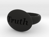 S46 Small Signet Truth Ring Scaled To Size 7.25  3d printed 