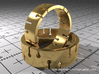 Ring Model A - Size 6 - Gold 3d printed 