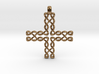 CELTIC CROSS Jewelry Pendant in Bronze | Brass | S 3d printed 