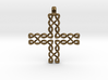 CELTIC CROSS Jewelry Pendant in Bronze | Brass | S 3d printed 