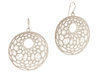 Cellular Earrings - 1 pair 3d printed white strong & flexible