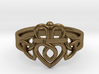 Triquetra Claddagh Ring 3d printed 