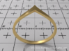 Ring Model B - Size 6 - Gold 3d printed 