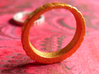 QQ Hair Ring 3d printed Stainless Steel and Silver