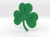 Personalize-able Lucky Shamrock Pendant 3d printed 