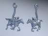 Horse Earrings 3d printed 