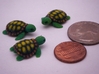 Concha: Little Turtle (1 piece) 3d printed 3 Color Sandstone Turtles Studio Shot