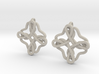 Friendship knot earrings 3d printed 