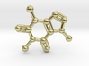 Caffeine Molecule Necklace / Keychain 3d printed 