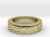 Men's Size 10 US Wave Ring 3d printed 