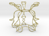 Pentagonal Knot Sculpture 3d printed 