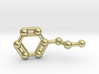 Phenethylamine Molecule Keychain Pendant 3d printed 