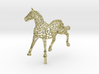 ELEGANCE  - Gold Plated Horse 3d printed 