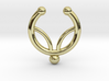 Faux septum ring - inner petal design 3d printed 