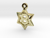 Jewish Star Pendant - B 3d printed 