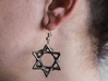 Star of David 3d printed Shepherd hook ear wires not included - you can wear it how you want