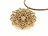 Mandala Flower Necklace 3d printed 