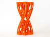 Julias Eye II 3d printed Front view, printed in orange Strong and Flexible