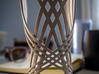 The Crossover (Bracer) 3d printed Full view, in Polished Nickel Steel