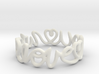 "We Love you" Ring 3d printed 