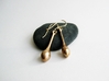 Teardrop Earrings - Bronze Age Earrings for Today 3d printed Simple - Elegant - Gorgeous