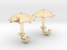 Umbrella Cufflinks 3d printed 