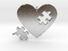 Heart Puzzle Pendants 3d printed 