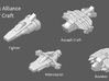 8 Human Alliance Gunships 3d printed faction preview