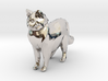Ragdoll Kitty Toy Charm by Cindi (Copyright 2015) 3d printed Platinum