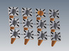 18" traffic cones 1/12th (12) 3d printed 