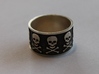 12 Skull and crossbones Ring Size 7.5 3d printed 