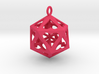 Icosahedron Love pendant 3d printed 