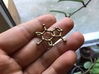 Caffeine Molecule Necklace / Keychain 3d printed Caffein (coffee) molecule necklace / keychain.