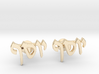 Hebrew Name Cufflinks - "Yosef" 3d printed 