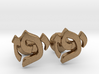 Hebrew Monogram Cufflinks - "Yud Zayin Pay" 3d printed 
