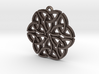 "Triquetra Ornament" Pendant, Printed Metal 3d printed 