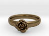 Ring with a rose 3d printed 