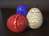 Classical Easter Egg  3d printed rendering of different egg colours