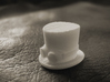 4x top hat and goggles tire valve caps 3d printed photo (re-touched) - printed in WSF