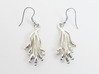 Ascilla Sponge earrings 3d printed Ascilla earrings in polished silver