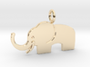 Elephant pendant 3d printed 