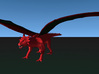 Red Dragon 3d printed A rendering of this dragon