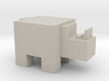 Cubicle Rhino 3d printed 