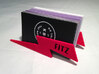 Personalize-able Lightning Bolt Business Card Hold 3d printed 